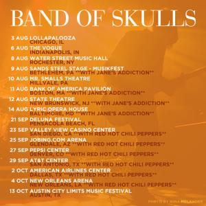 Band of Skulls on tour in the states