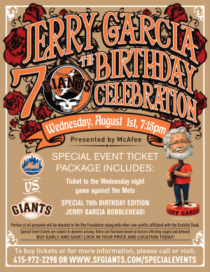 SF Giants Celebrate Jerry’s 70th Birthday!