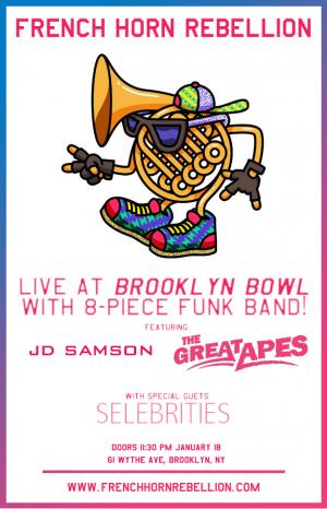 French Horn Rebellion will play the Brookyln Bowl this Friday