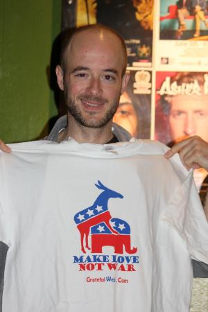 Ben Kaufmann (YMSB) with a Grateful Web tshirt