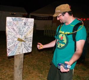 Phil Emma gets ready for Bonnaroo 2010