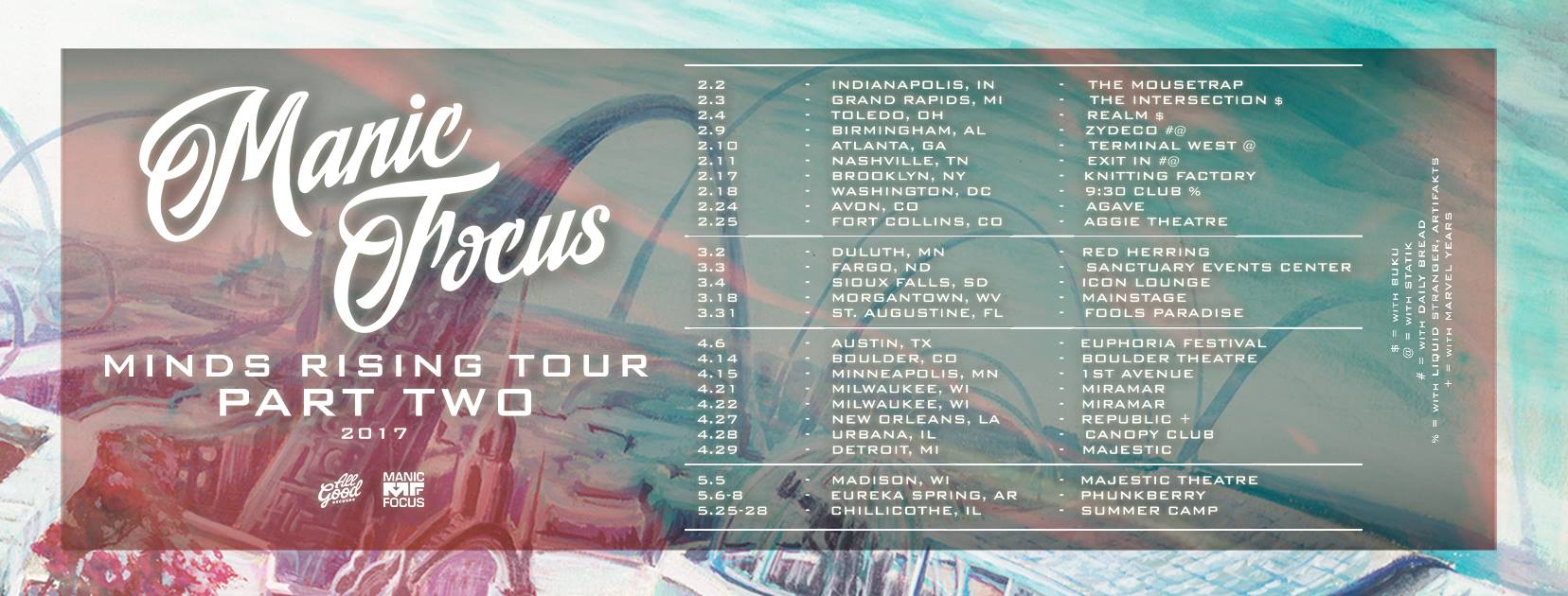 Manic Focus Announce New Album & Tour
