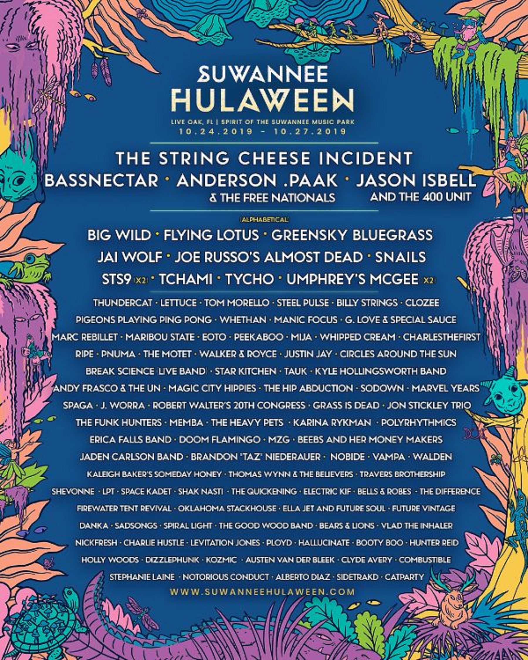 Hulaween 2022 Schedule Suwannee Hulaween To Bring Thousands To Spirit Of The Suwannee Music Park  Oct. 24-27 | Grateful Web