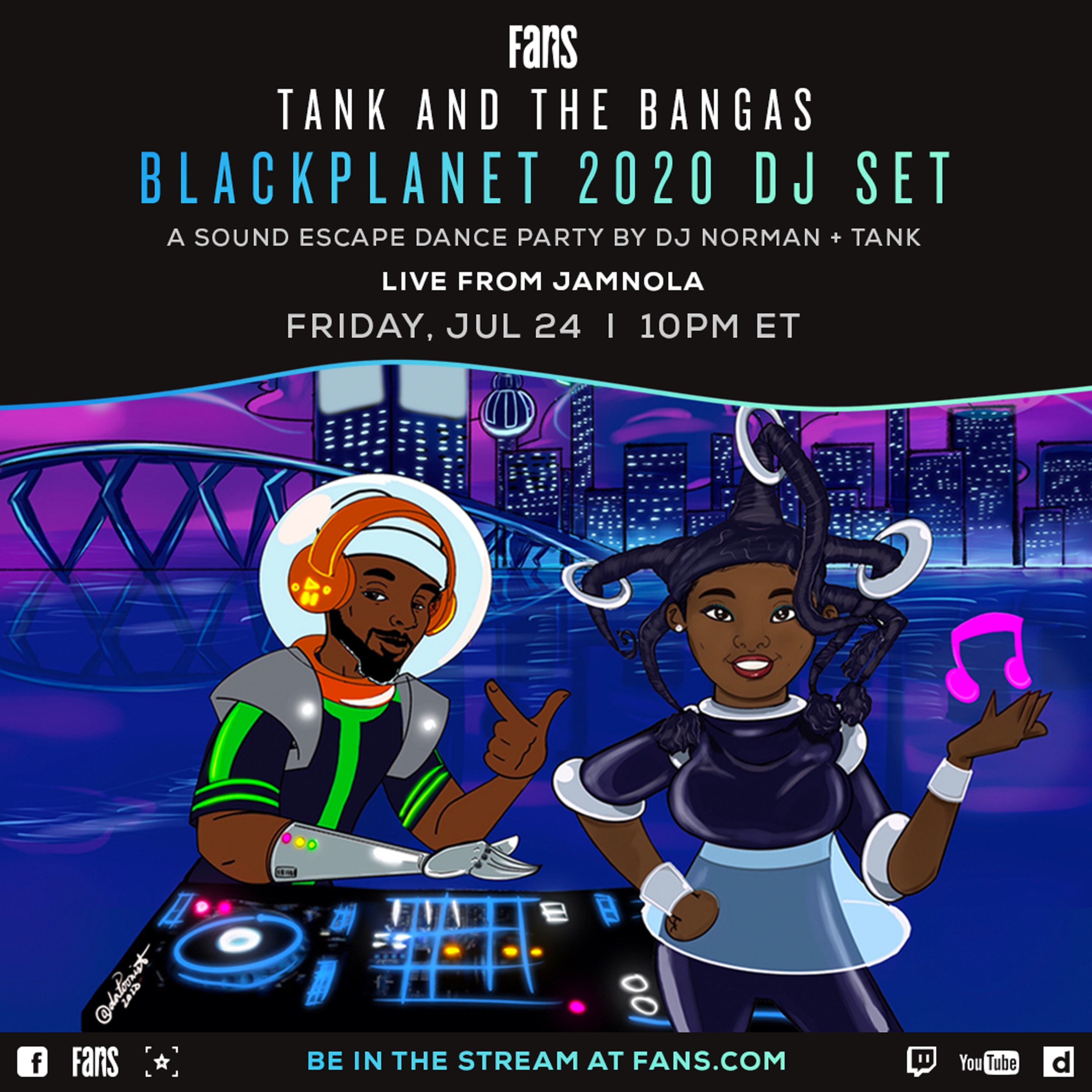 Tank and the Bangas Black Planet 2020 DJ Set