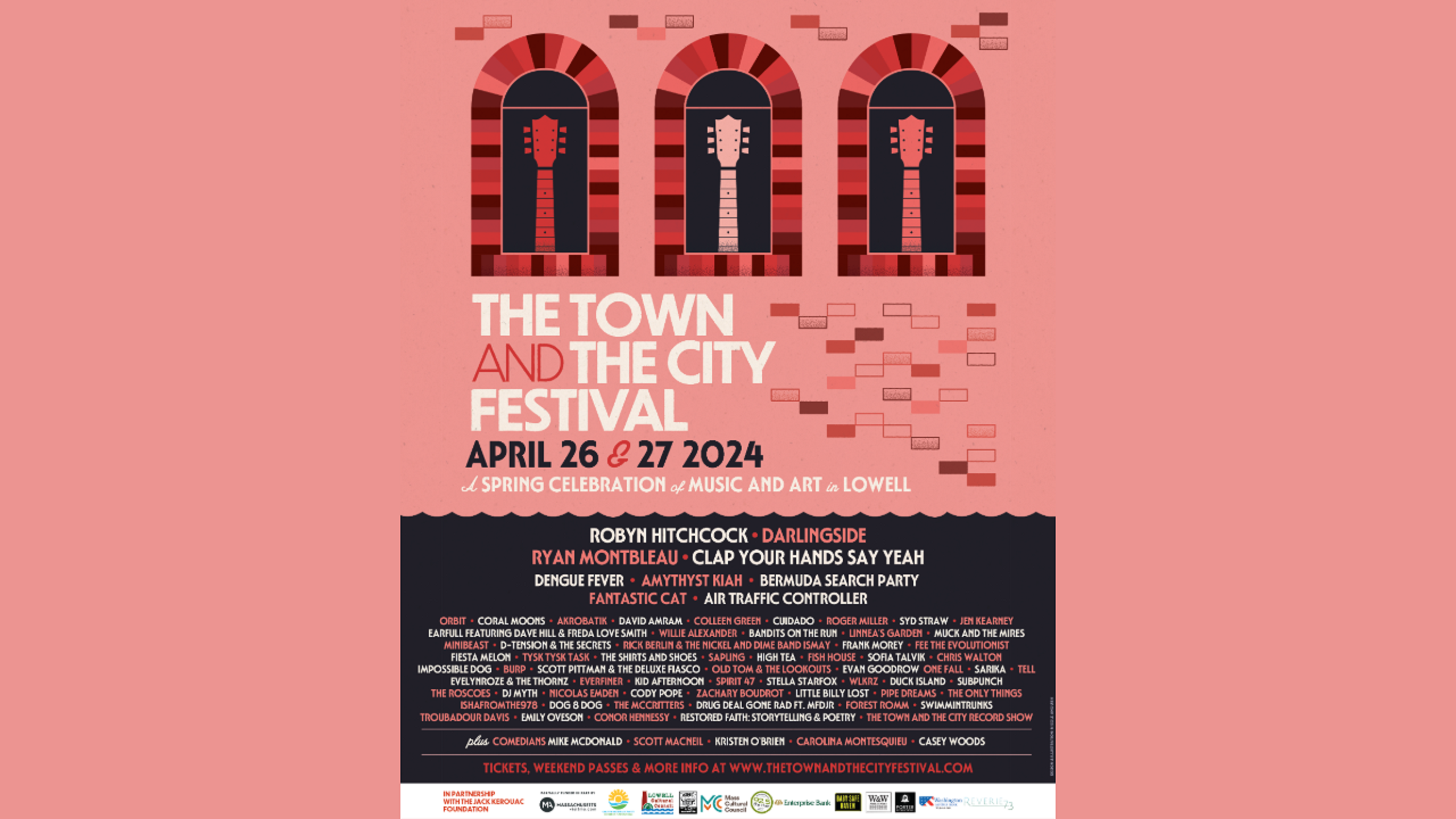 The Town & The City Festival Announces Full Schedule for April 26th-27th in Lowell MA