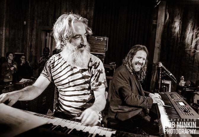 Scott Guberman (left) with Jason Crosby | photo by Bob Minkin