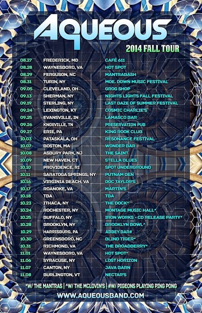 Aqueous Fall Tour 2014 Announced