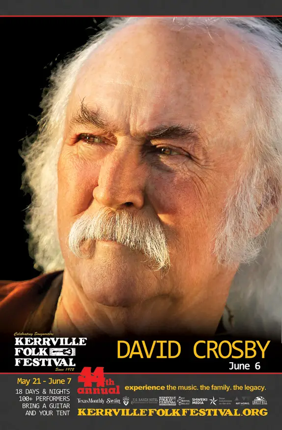 David Crosby added to the 2015 Kerrville Folk Festival
