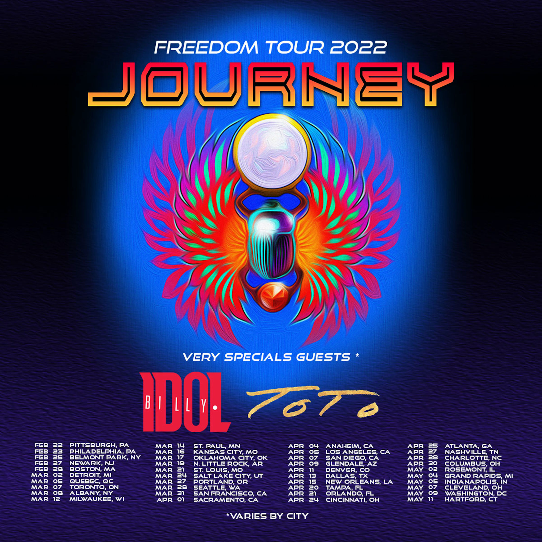 Journey Concert Schedule 2022 Rock & Roll Hall Of Fame Legends Journey Announce Freedom Tour 2022 |  Grateful Web