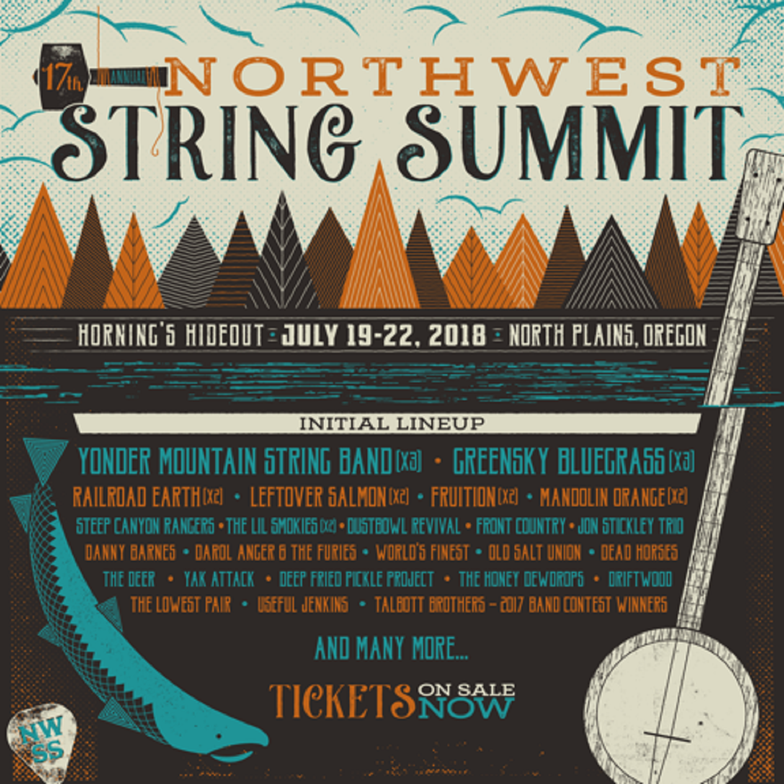 17th Annual Northwest String Summit w/ YMSB, Greensky Bluegrass, Railroad Earth, Leftover Salmon, Mandolin Orange and More!