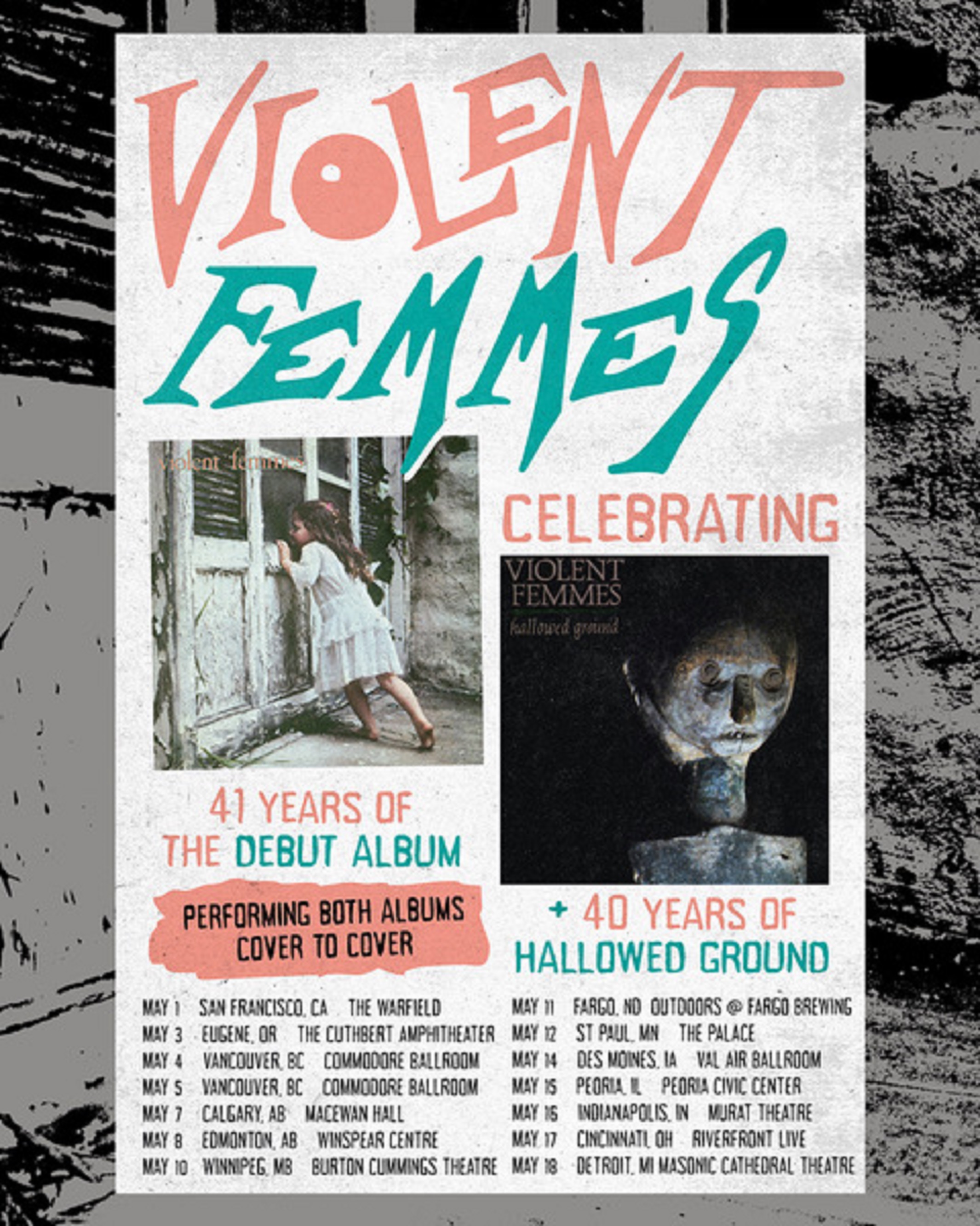 Violent Femmes to Perform Their Iconic First Two Albums from Cover to Cover During Spring Tour