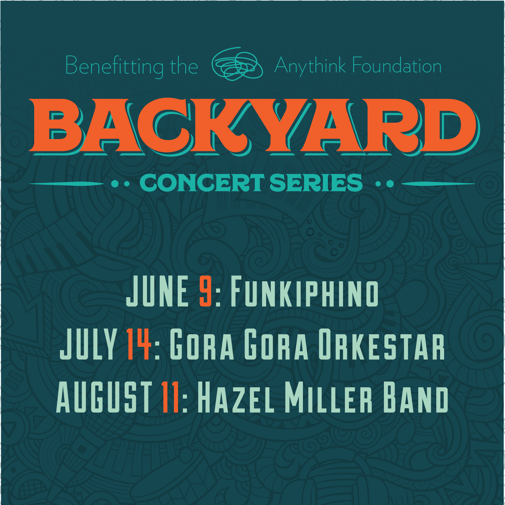 Anythink's Backyard Concert Series Lineup