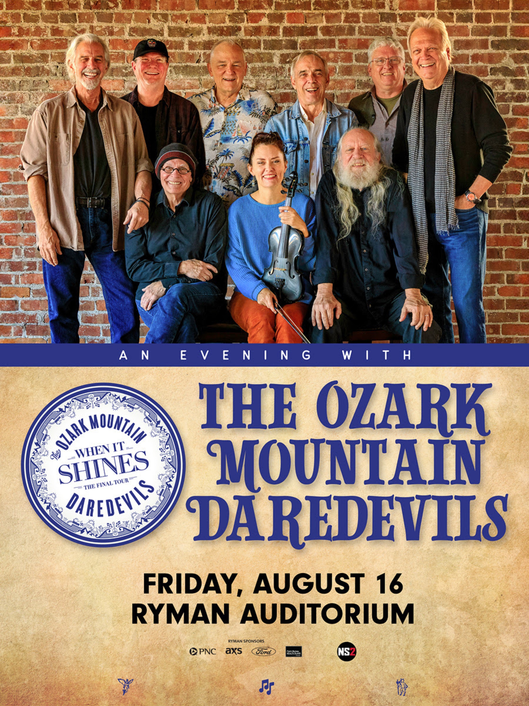 The Ozark Mountain Daredevils announce Ryman Auditorium debut