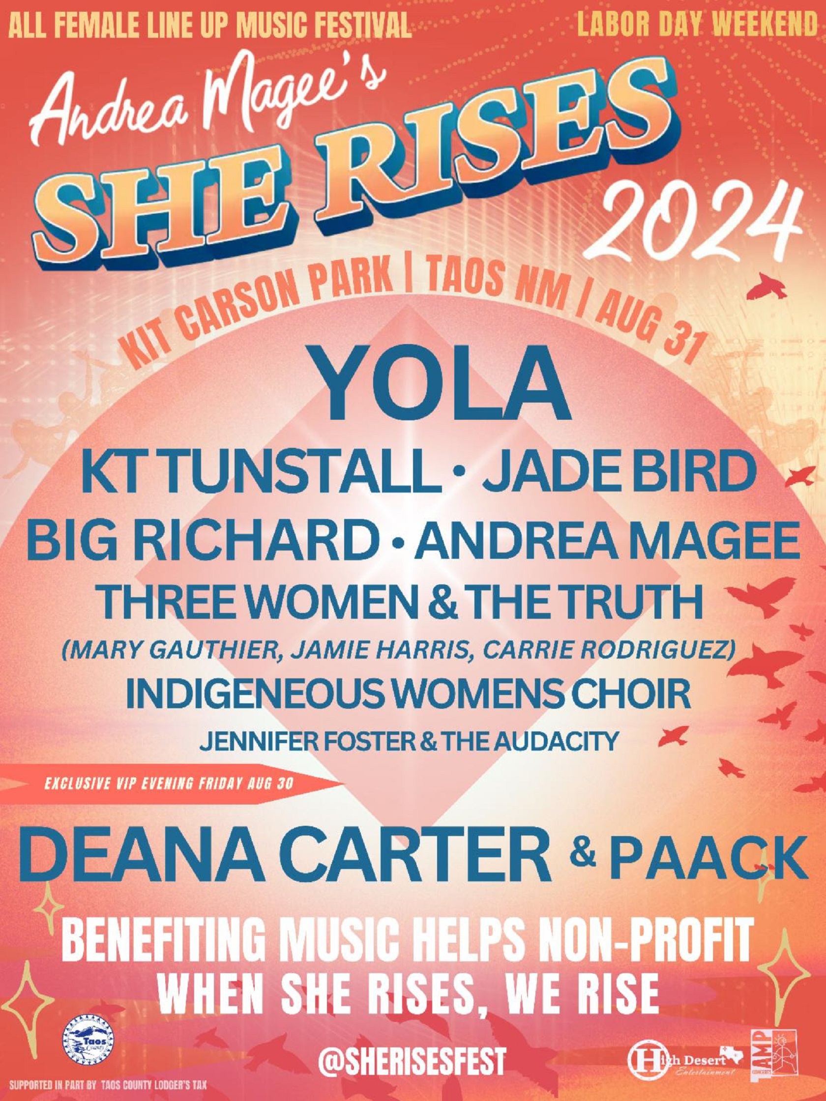 2024 She Rises Music Festival lineup unveiled