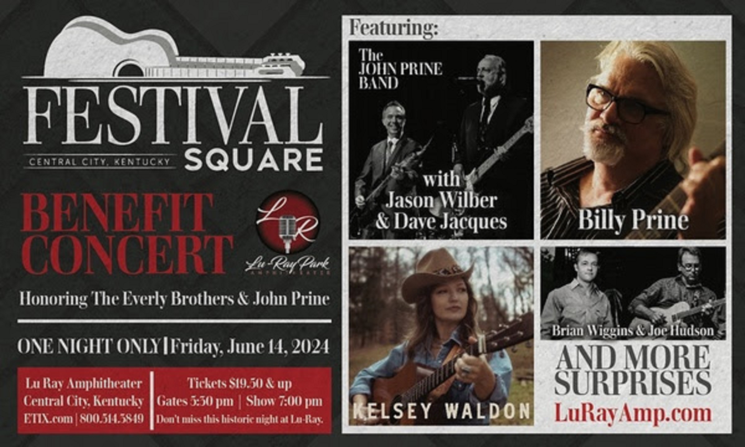 John Prine to be honored at Central City, KY's Festival Square Benefit Concert on June 14
