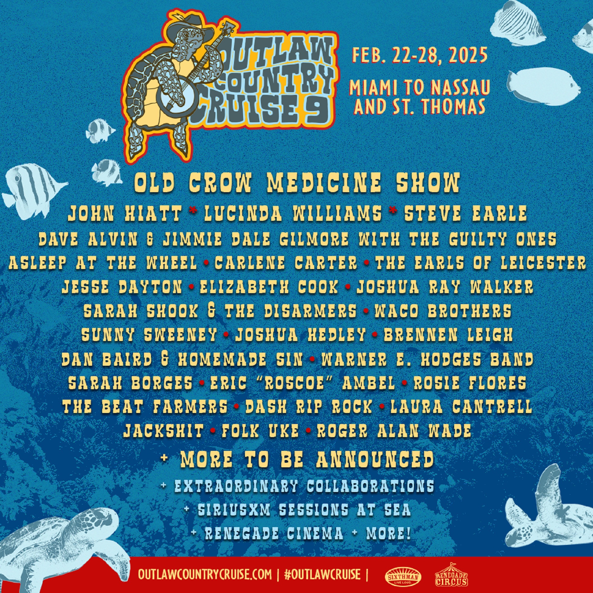Outlaw Country Cruise Announces 2025 Lineup
