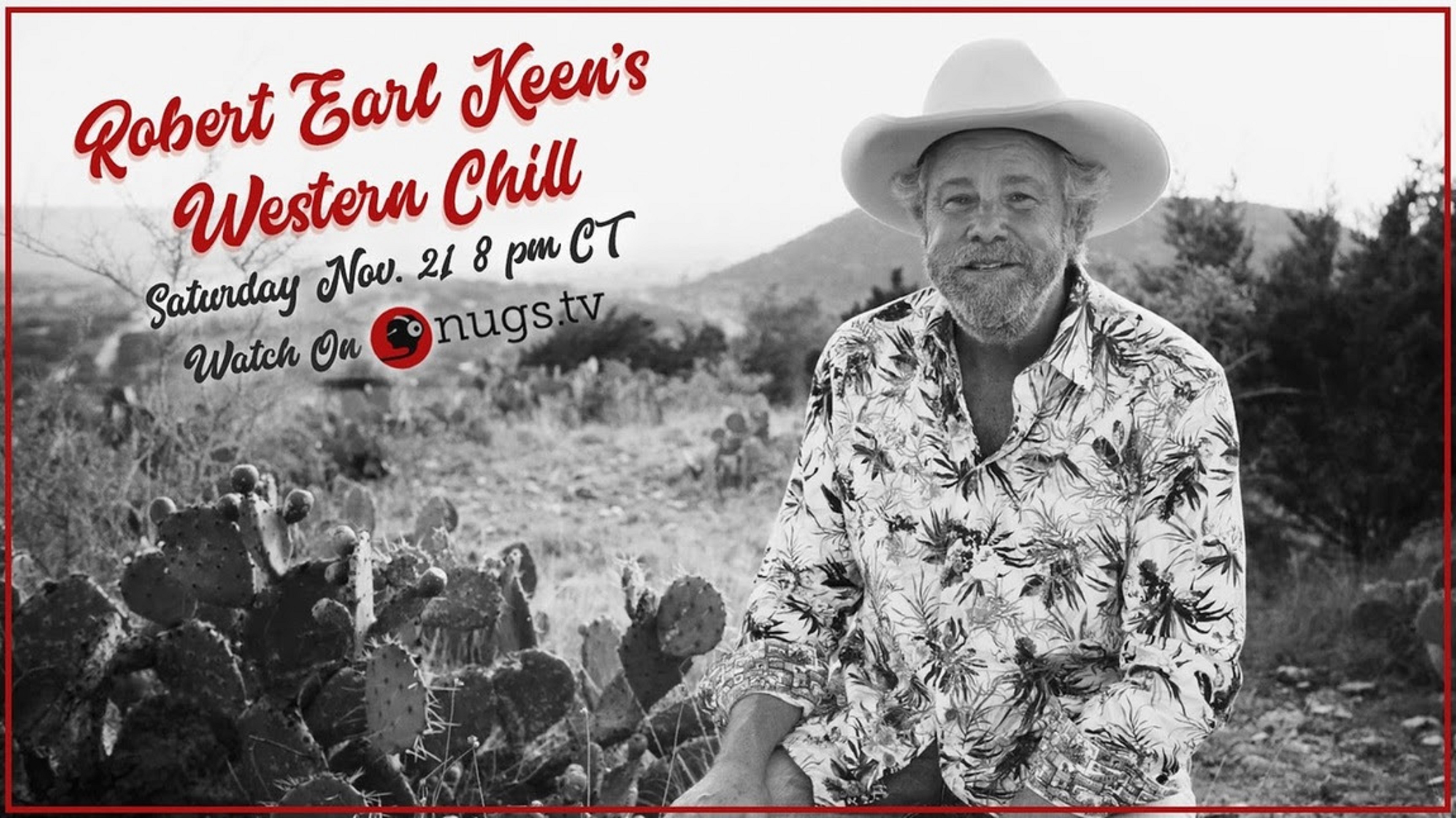 Robert Earl Keen to Premiere Western Chill in an Exclusive Concert