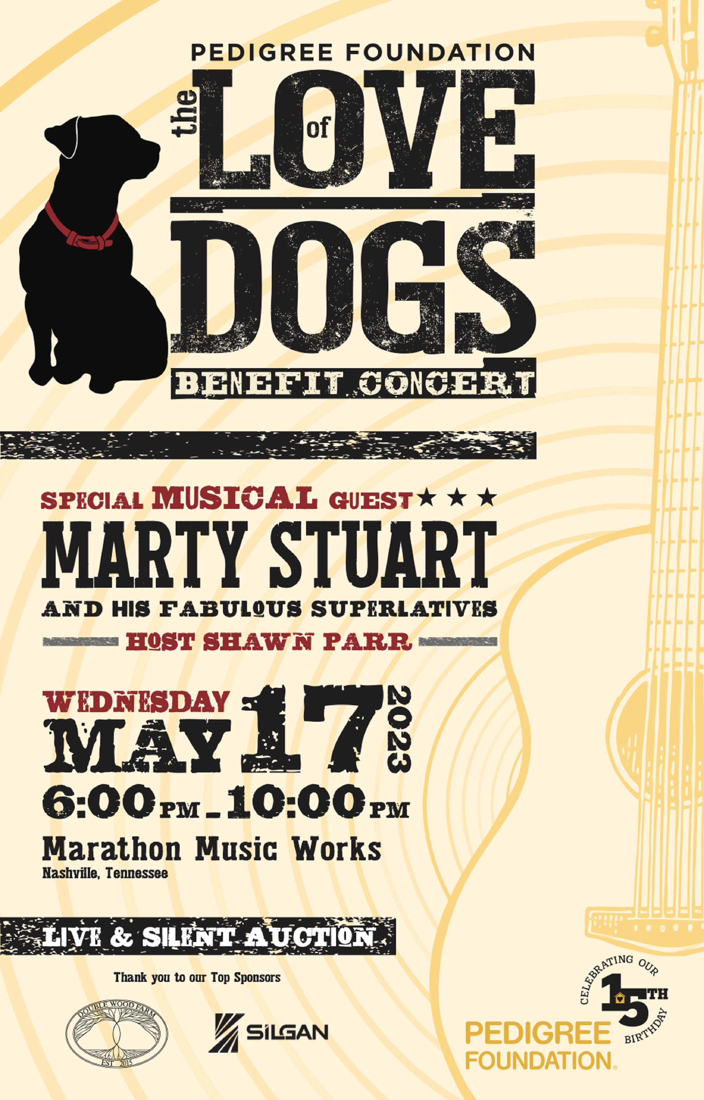 Marty Stuart & His Fabulous Superlatives to Headline "The Love of Dogs" Benefit Concert on May 17 in Nashville