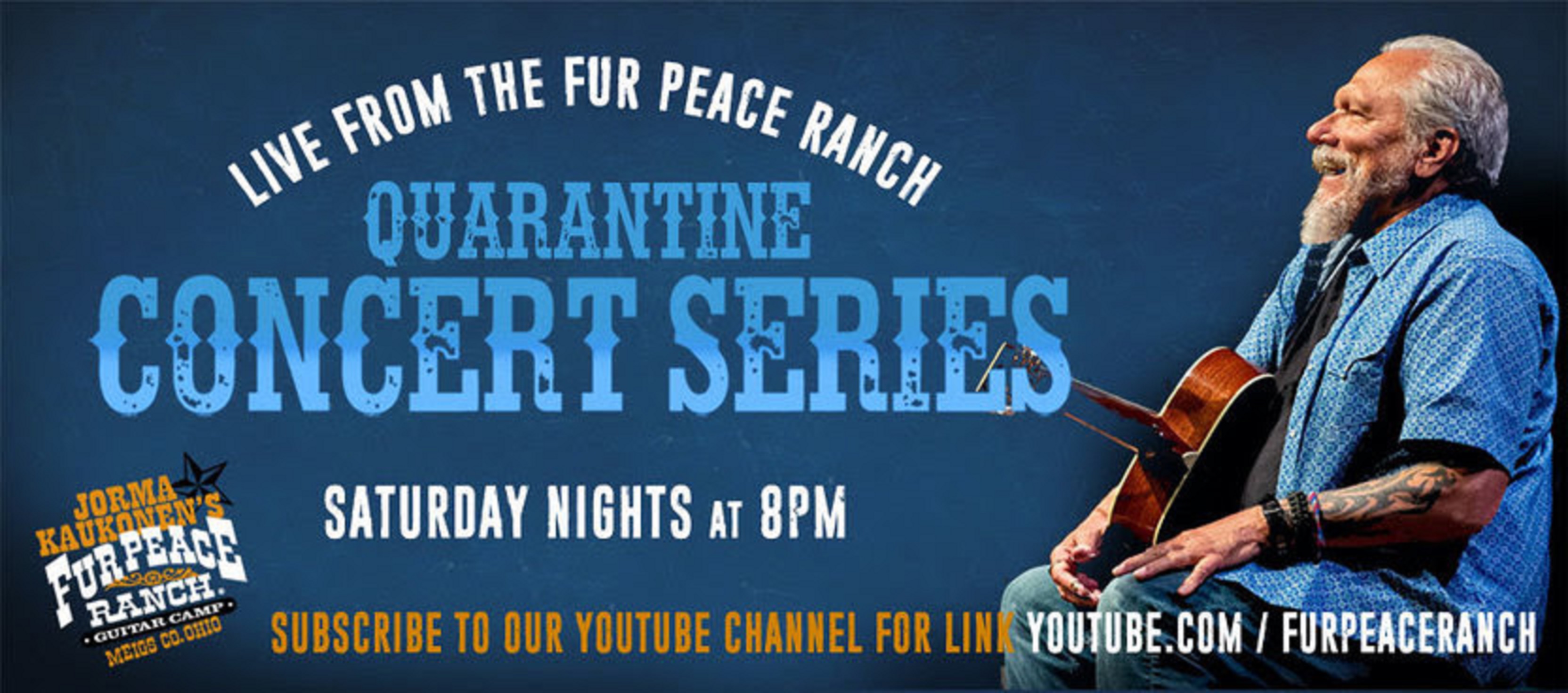 Celebrating the One-Year Anniversary of Jorma Kaukonen's Free Quarantine Concerts broadcast live from the Fur Peace Ranch