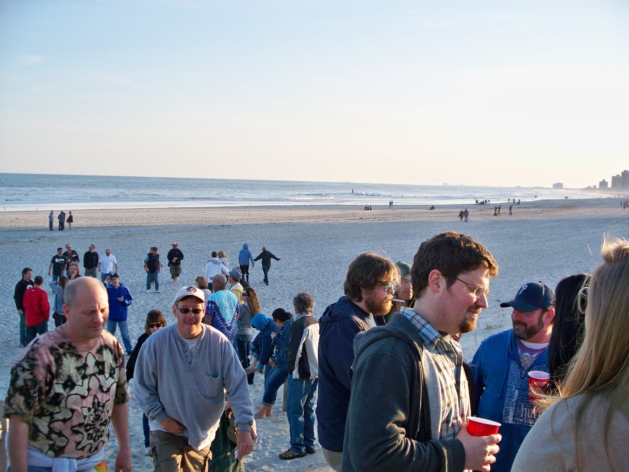 on the beach at Atlantic City