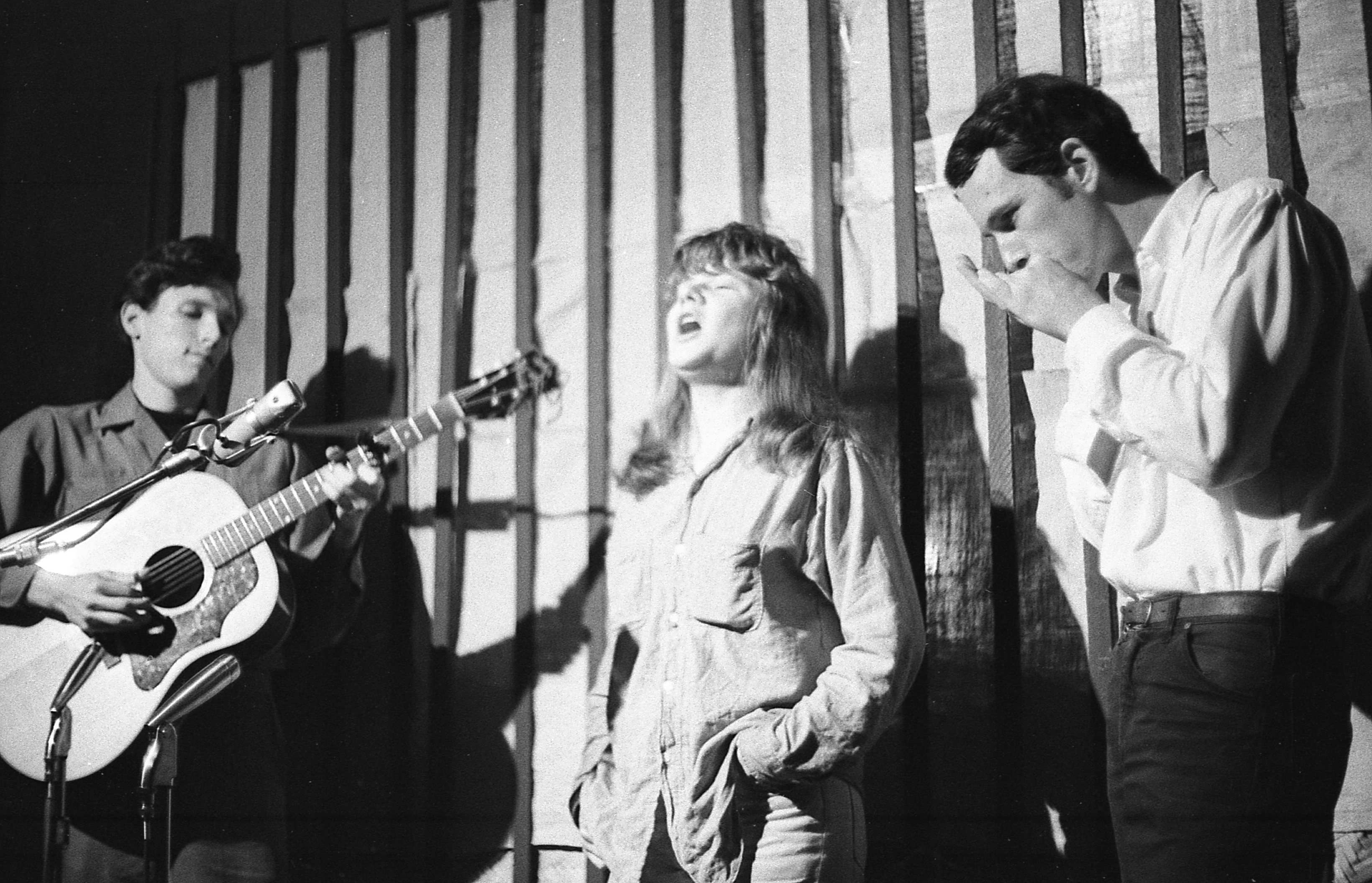 Janis and Jorma at the Folk Theatre, San Jose, 1962. (Photography by Marjorie Alette)