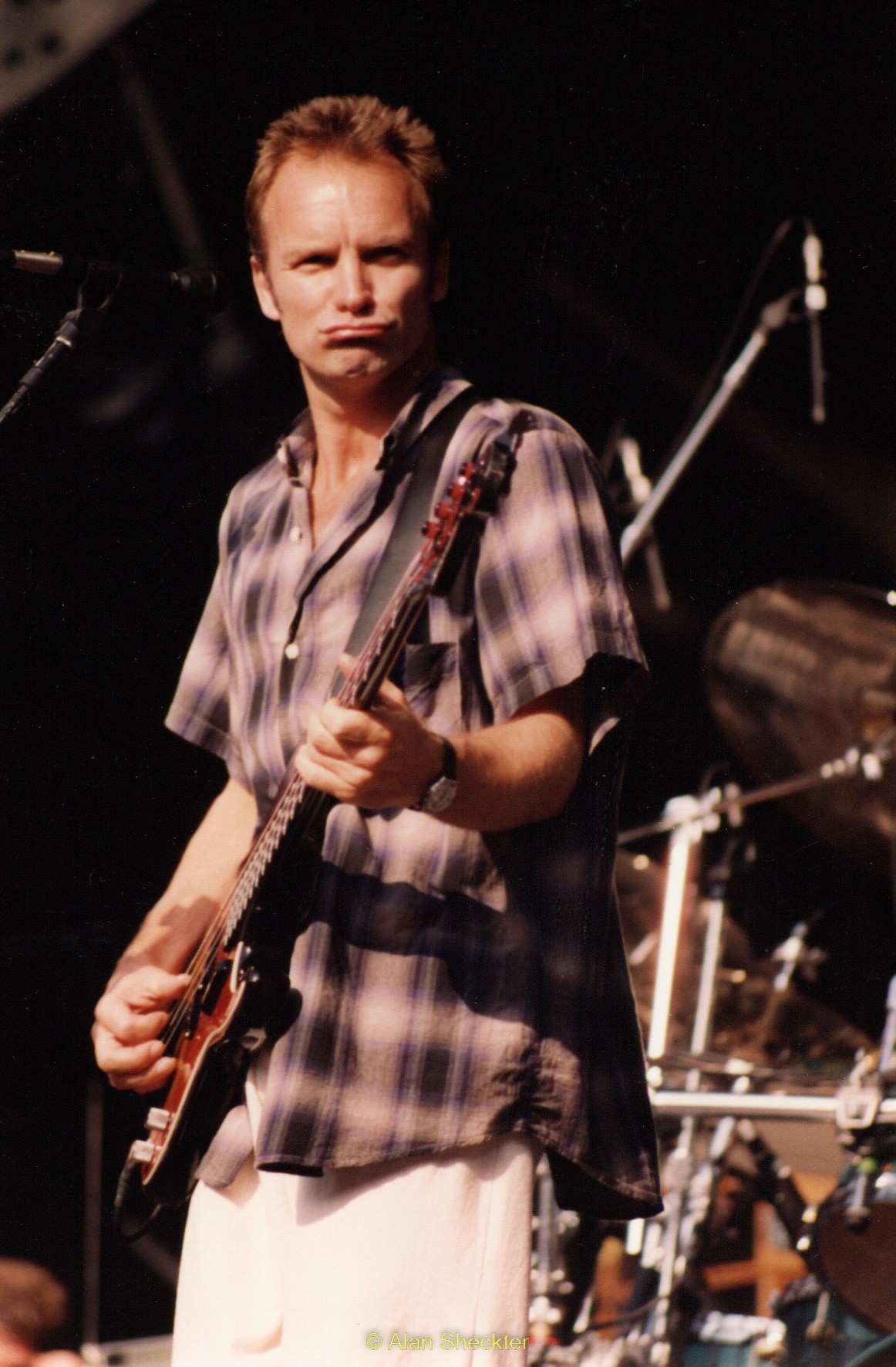 Sting -  June 26, 1993 at RFK Stadium in Washington, D.C., when he and his band opened for the Grateful Dead