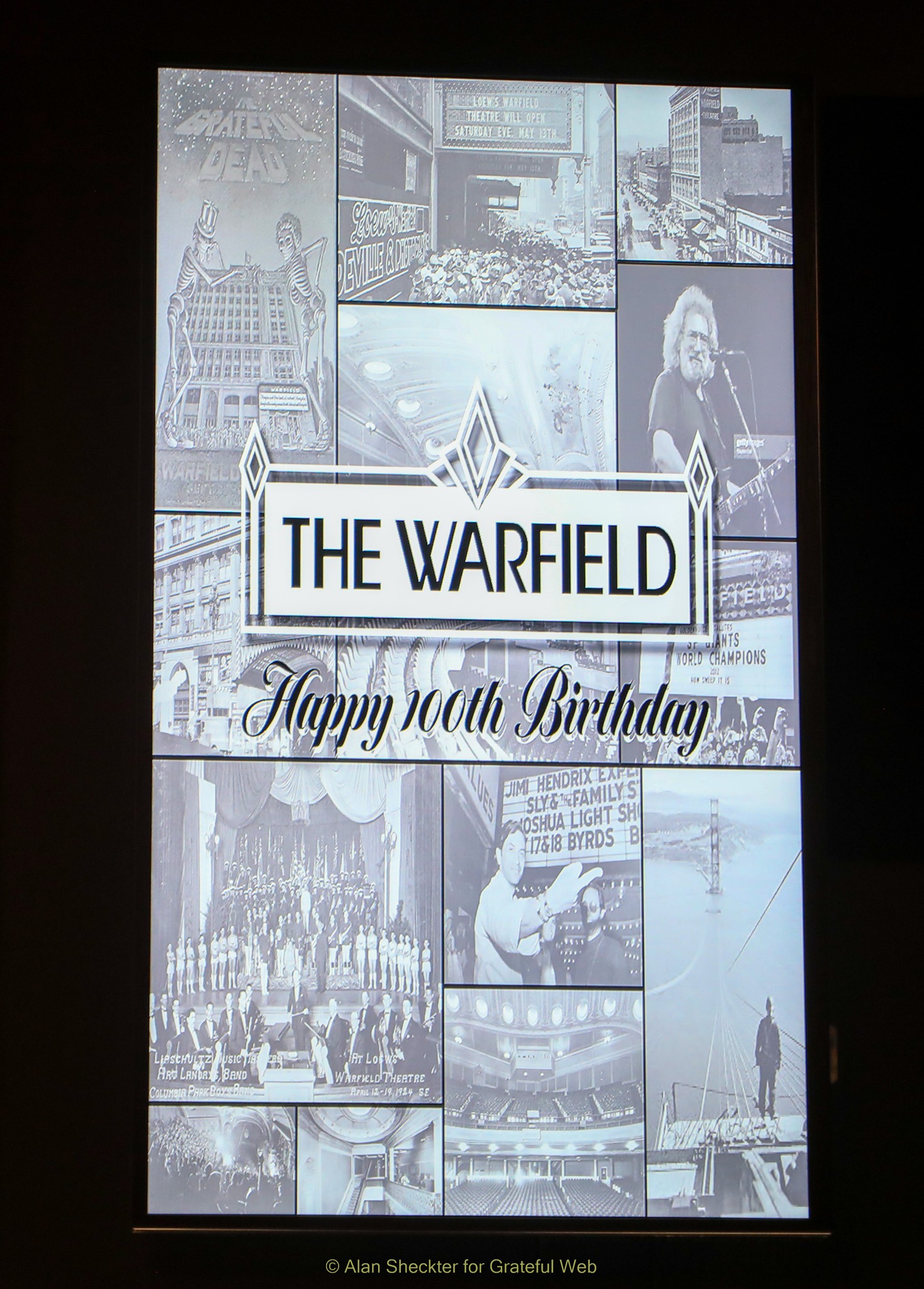 Happy 100th birthday, Warfield Theatre!