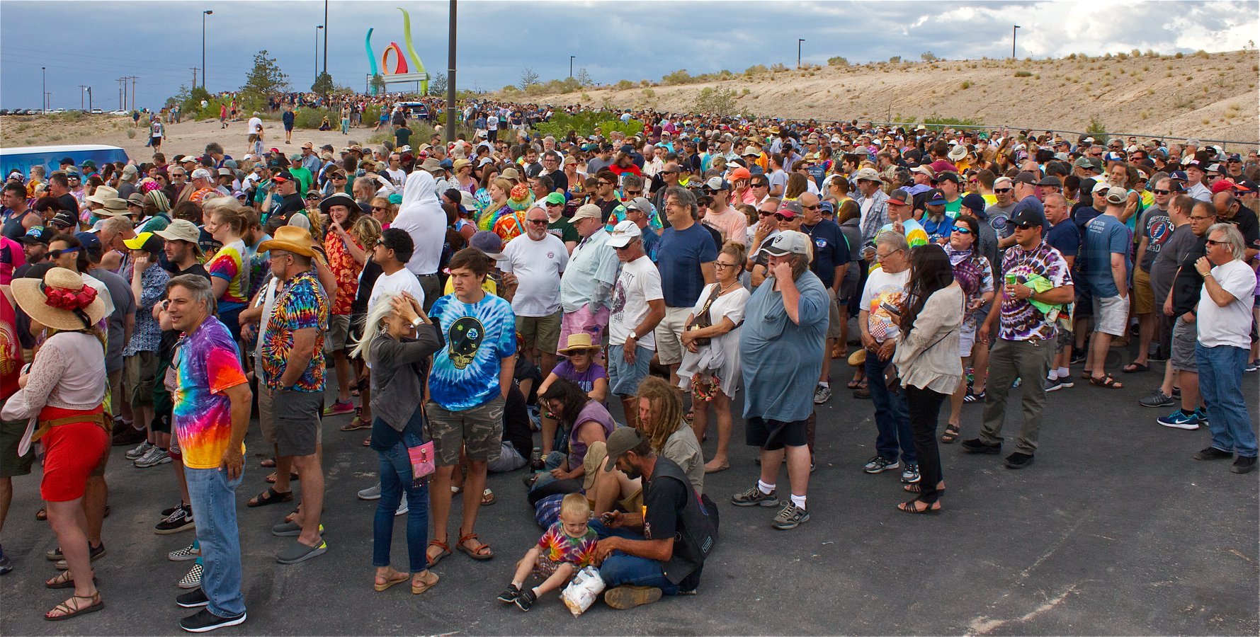 patietly waiting to get in | Isleta Amphitheater