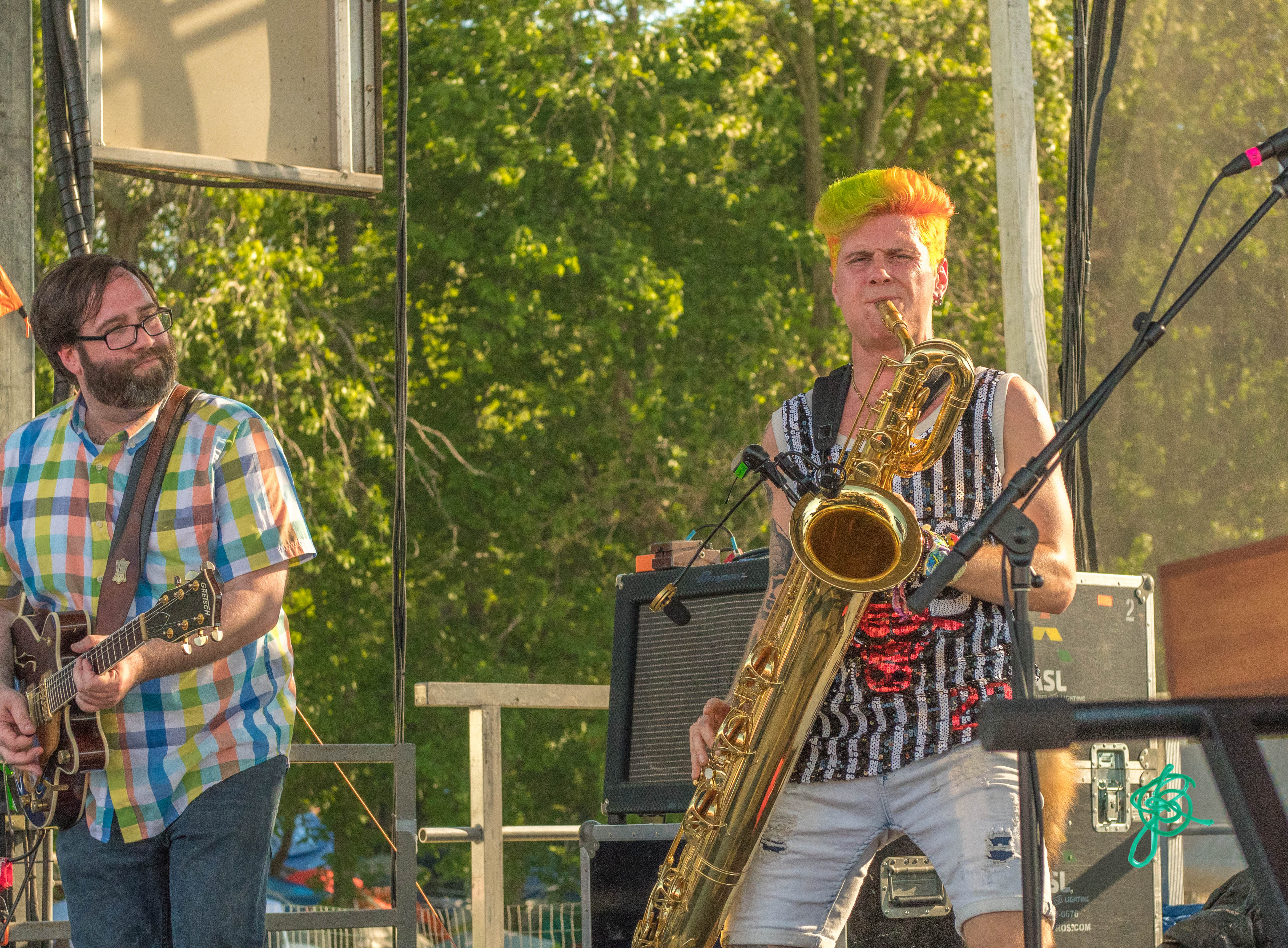 Leo P. from Too Many Zoos sitting in with Family Groove Co @ Summer Camp 2019