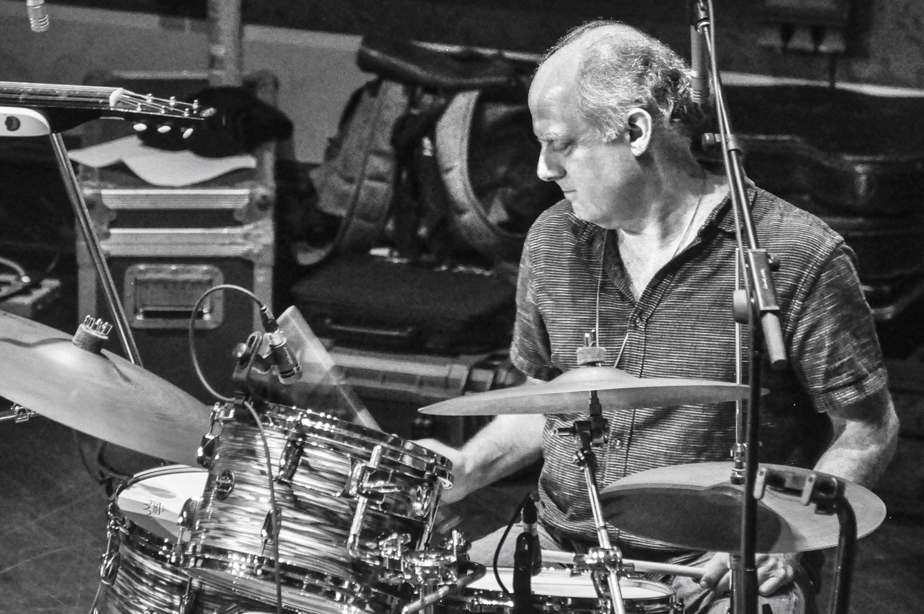 Drummer Pete Lavezzoli, of Jazz Is Dead
