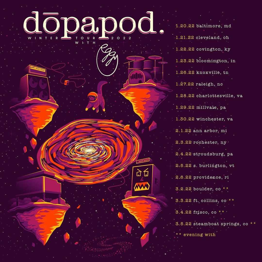 Dopapod Winter 2022 Tour Dates