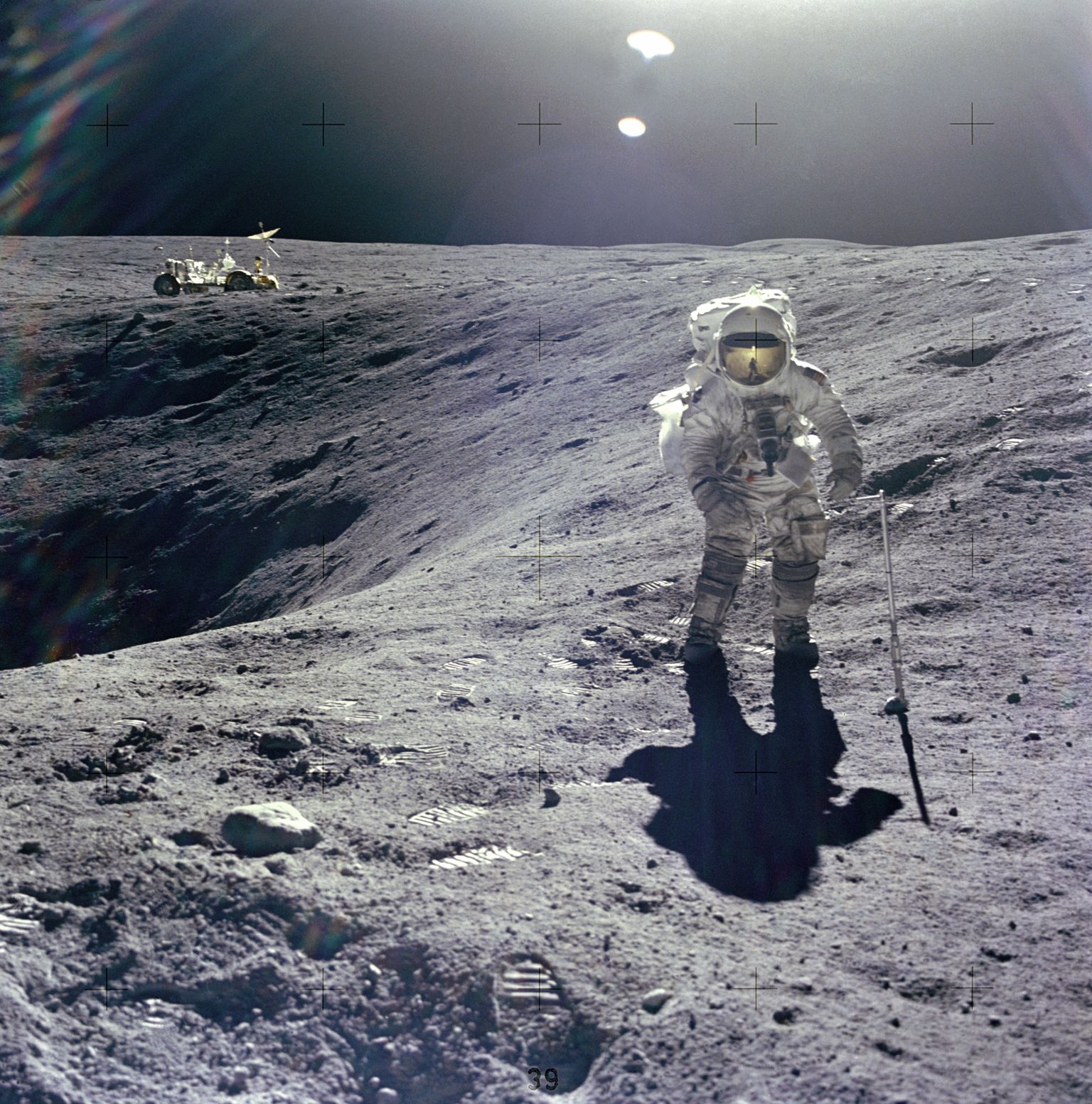 Apollo 16 Astronaut on the Moon, April 20-24, 1972. Public Domain photo, courtesy of National Aeronautics & Space Administration