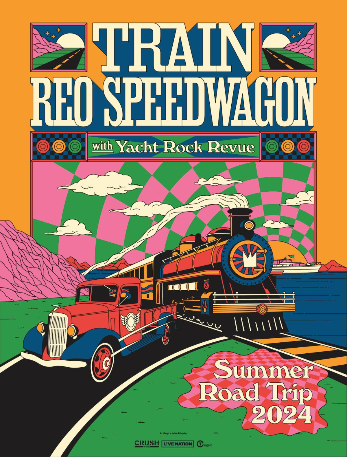 SET TO JOIN TRAIN AND REO SPEEDWAGON ON THE SUMMER ROAD TRIP TOUR