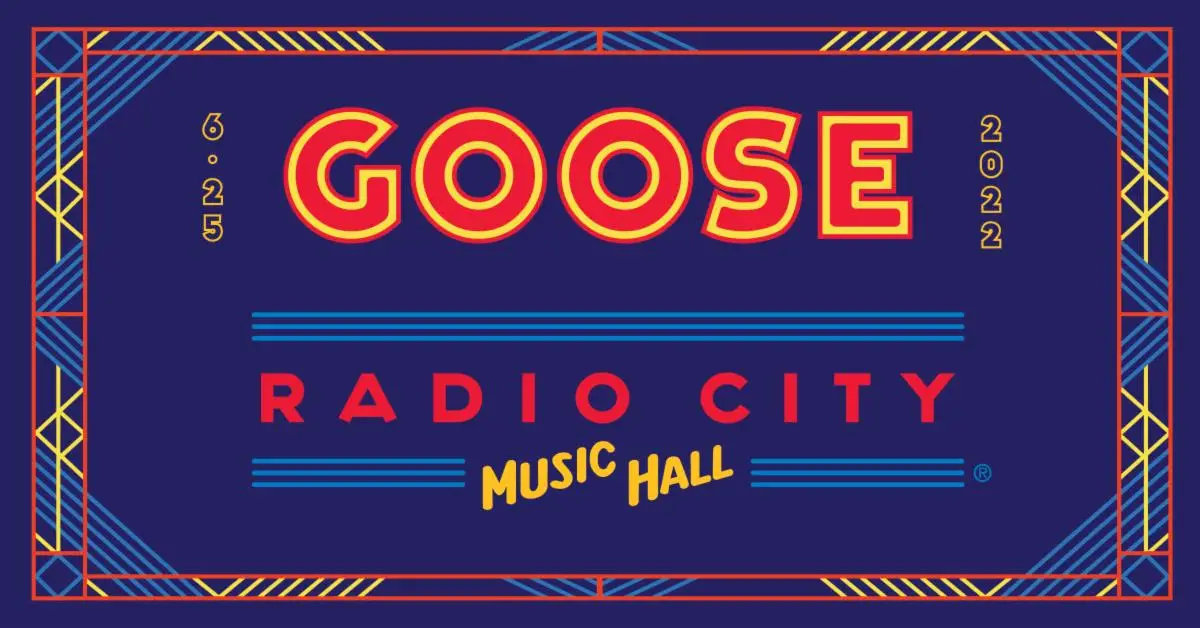 GOOSE ANNOUNCE JUNE CONCERT AT RADIO CITY MUSIC HALL 