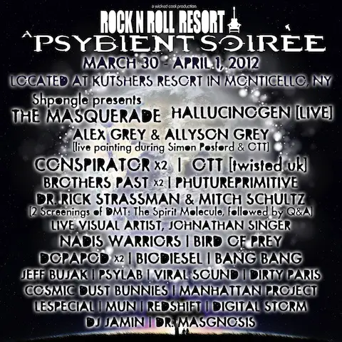 Rock N Roll Resort v2: A Psybient Soiree feat. Shpongle, Ott, Conspirator, Alex Grey & More