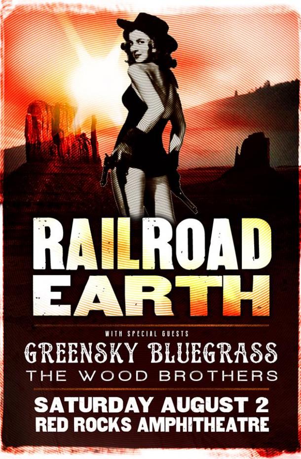 Railroad Earth will play Red Rocks on August 2nd, 2014
