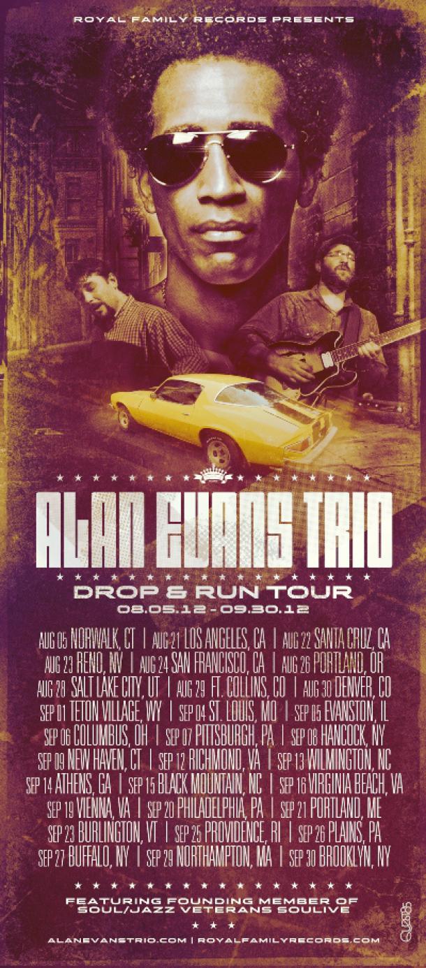 Alan Evans Trio on tour in August & September