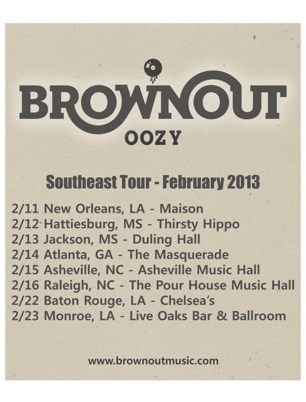 Brownout on tour in Feb.