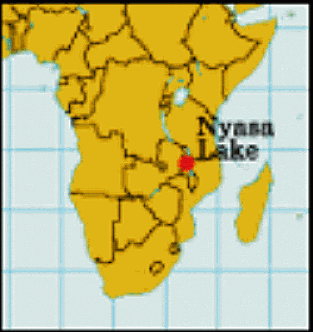 Lake Nyasa in Africa