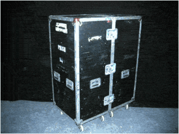 A once in a lifetime item. The band''s wardrobe case that they used everyday while they were on tour. Only 2 of these ever existed.