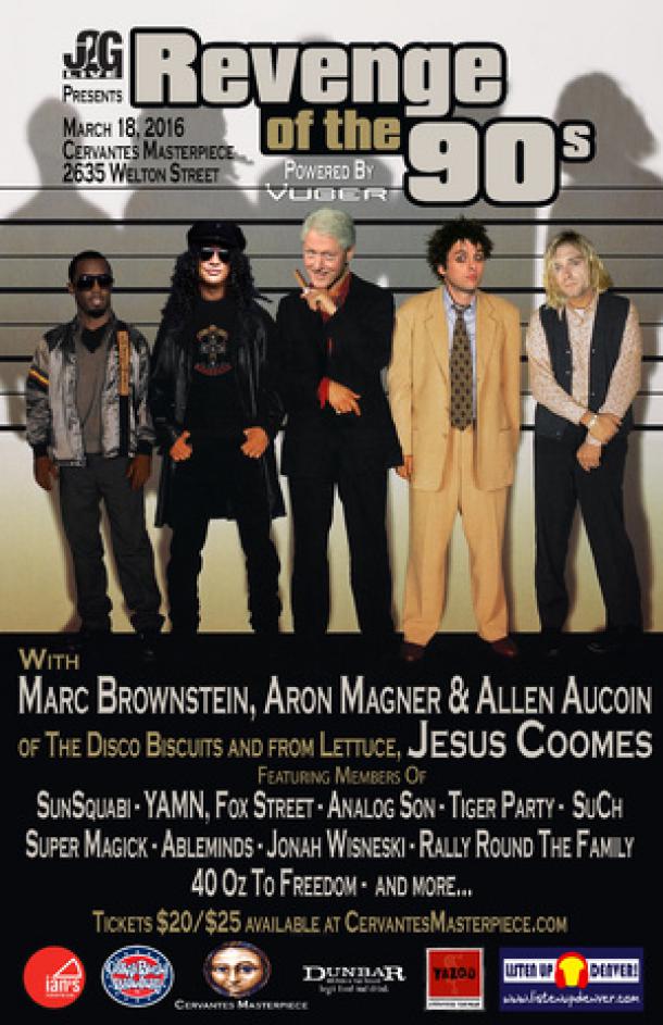 REVENGE OF THE 90′s w/ Marc Brownstein, Aron Magner, Allen Aucoin of The Disco Biscuits and Jesus Coomes of Lettuce