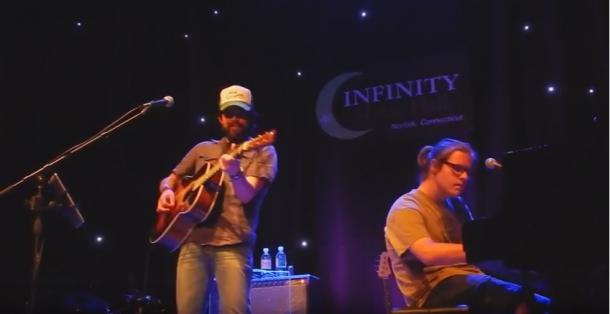 Jackie Greene with 14 year old Fisher Thompson
