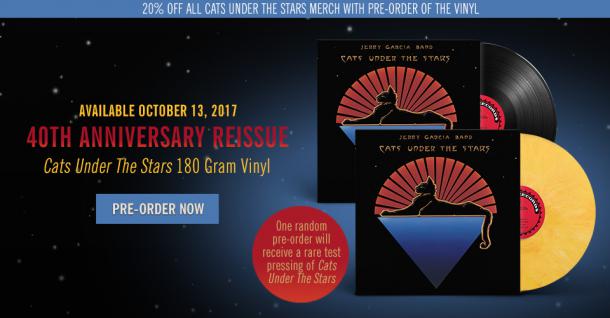 40th Anniversary Vinyl Re-Issue of "Cats Under The Stars" - Out October 13th