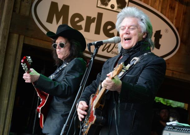 Marty Stuart & His Fabulous Superlatives delivered a crowd-pleasing performance on Sunday. Marty appeared at the first MerleFest and now the 30th and many others through the years