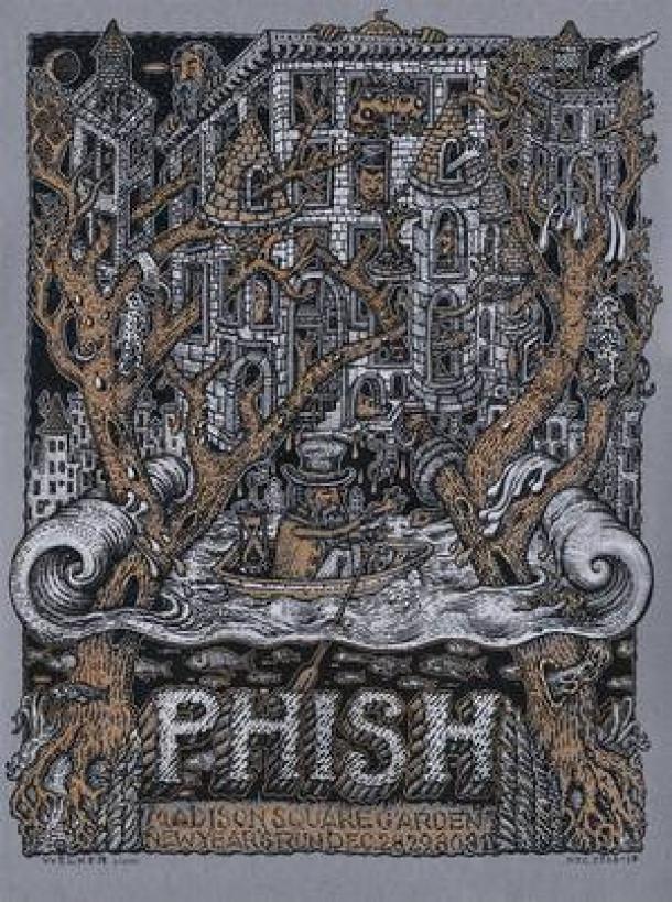The posters are signed by all band members