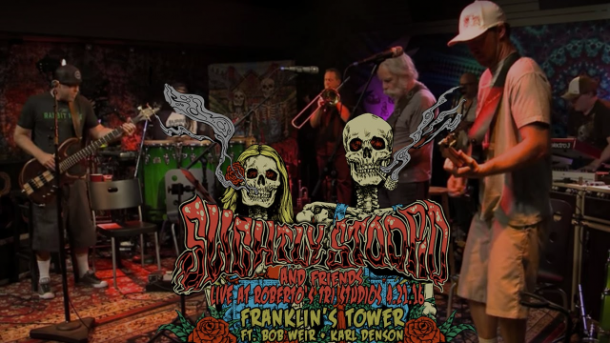 Slightly Stoopid performs "Franklin's Tower" with Grateful Dead guitarist Bob Weir and Karl Denson on Rolling Stone video premiere