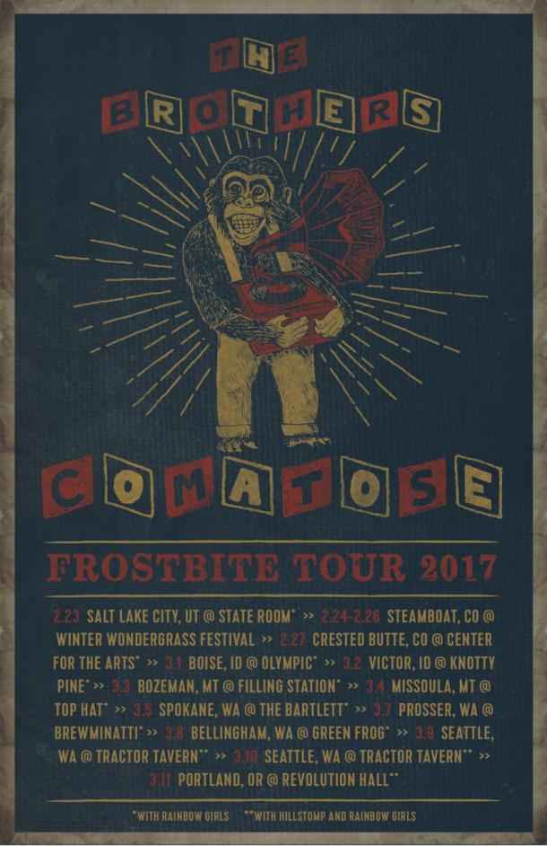 The Brothers Comatose Hit The Road on "Frostbite Tour" in Support of "The Covers EP: Vol. 2" & "Elevator Sessions"