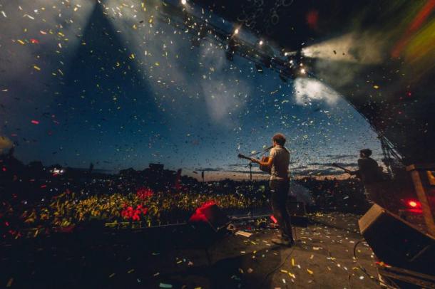 The Coronas perform at Royal Hospital Kilmainham in Dublin in front of a sold-out crowd of 15,000, their largest audience ever, on July 1, 2017.