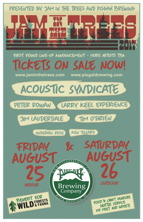 Acoustic Syndicate, Peter Rowan, Larry Keel Perform at Jam In The Trees 2017