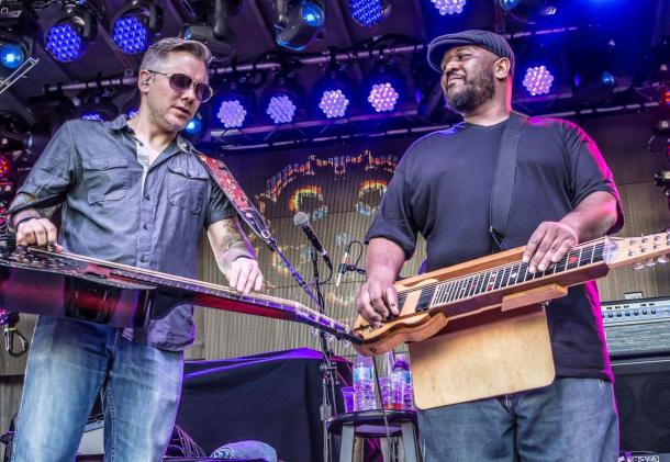 Andy Hall and Roosevelt Collier. Photo by Jason Charme
